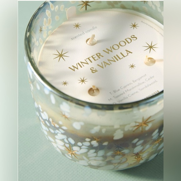 NEW IN BOX Anthropologie Festive Woody Winter Woods & Vanilla Candle - Picture 4 of 9